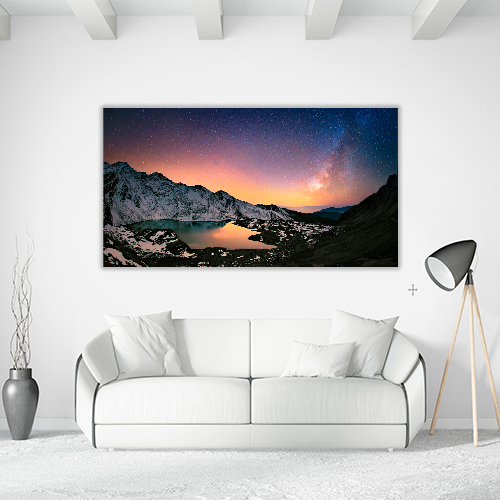 Milky way Under the Mountains