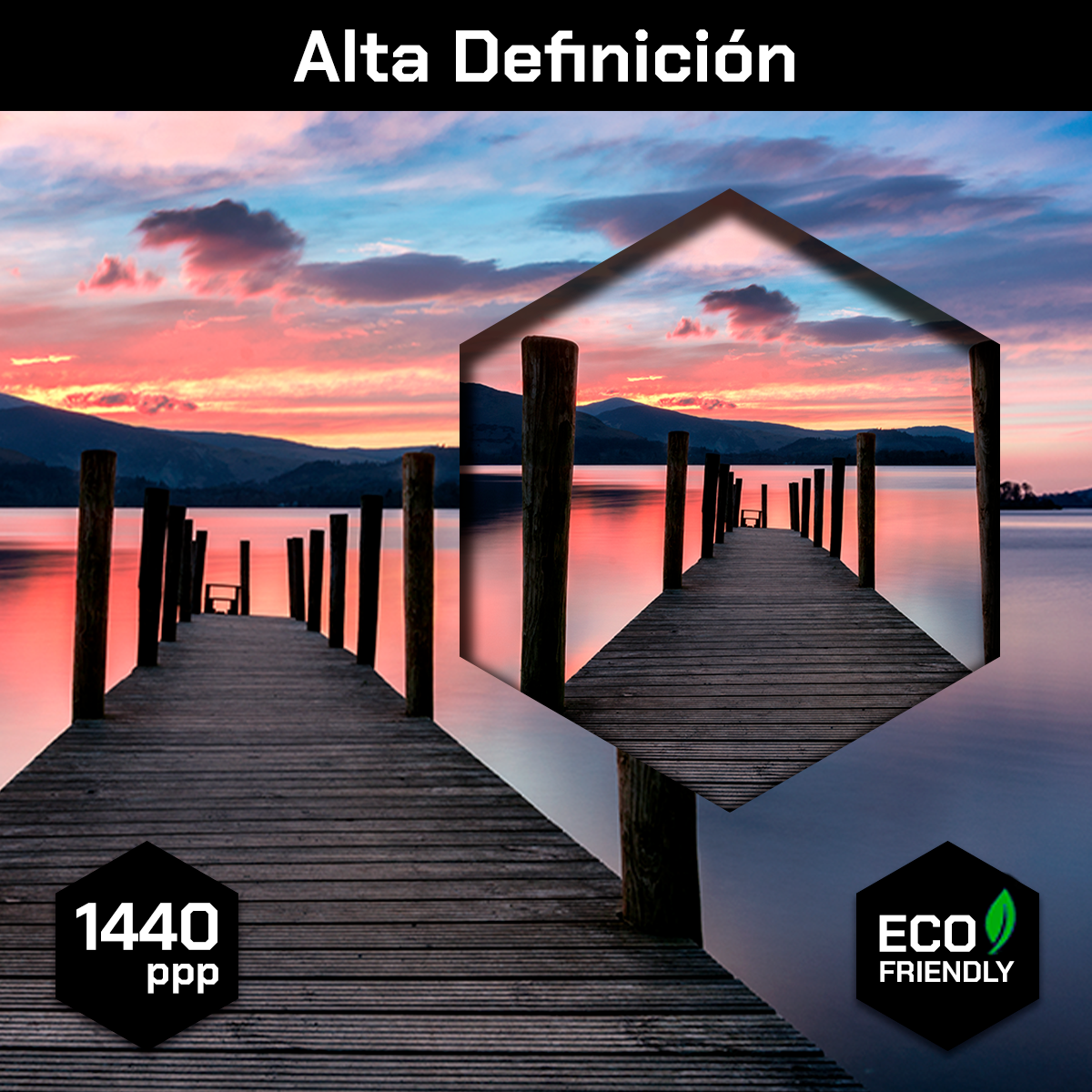 Lago Atardecer Vibrante