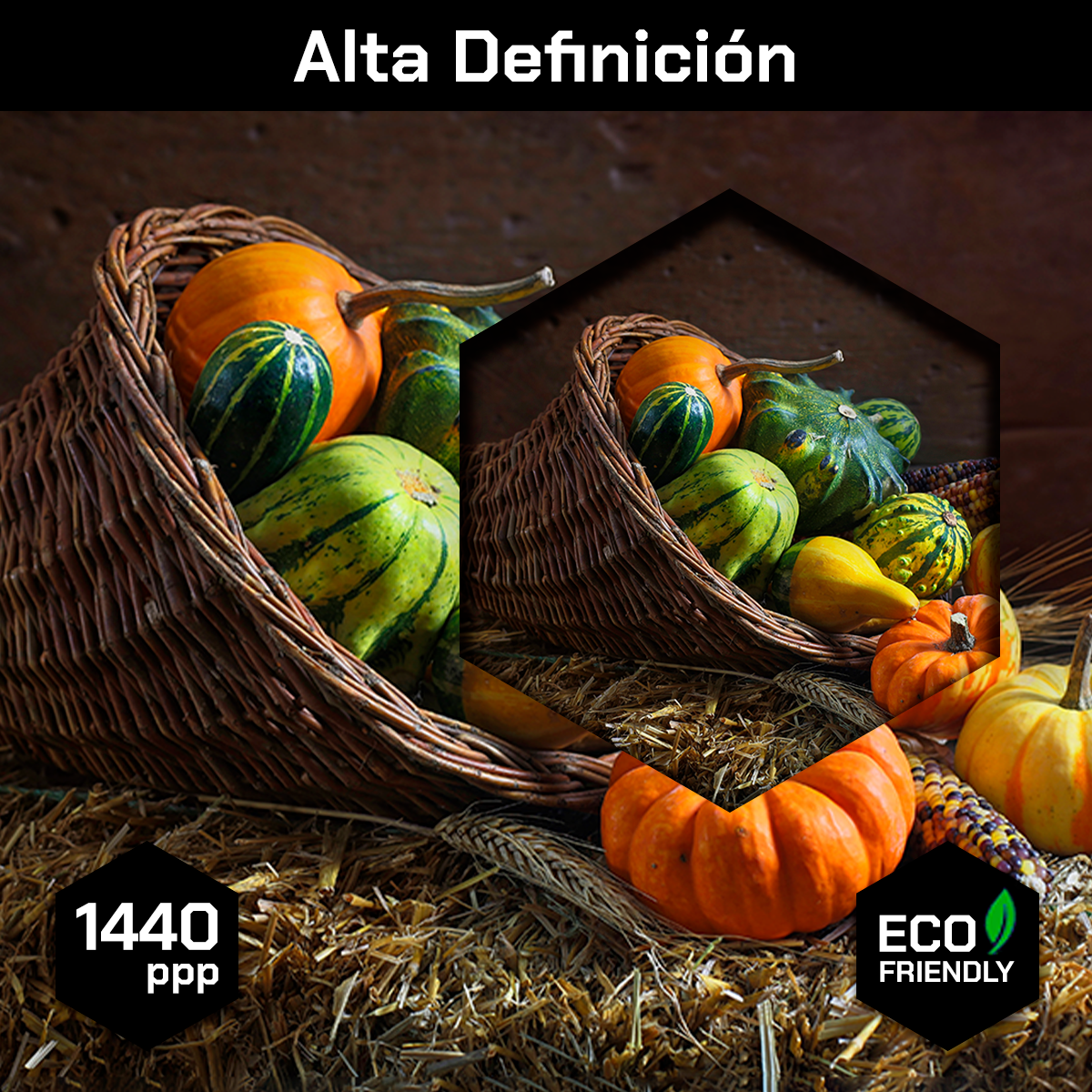 Canasto Con Calabazas
