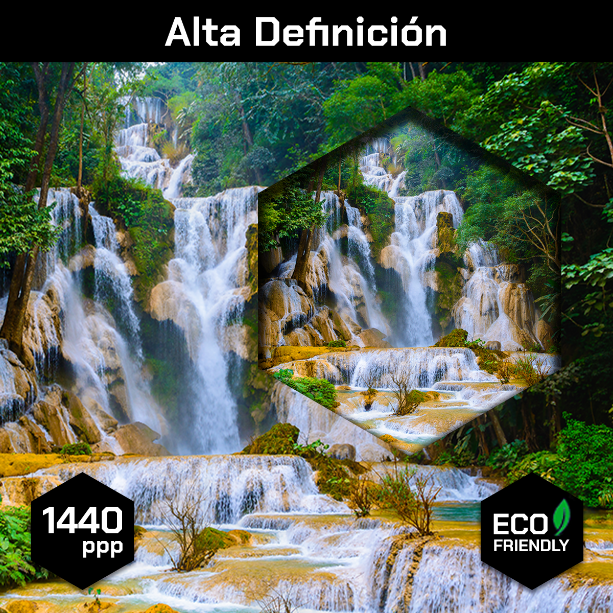 Cascada Triangular Azul