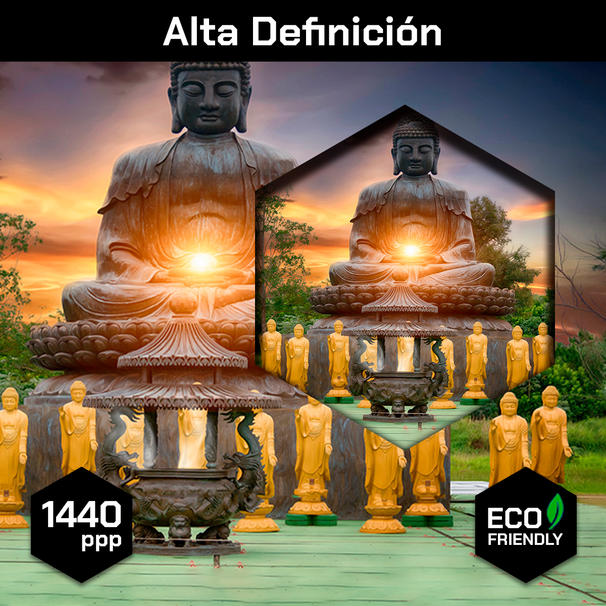 Estatuas De Buda Atardecer