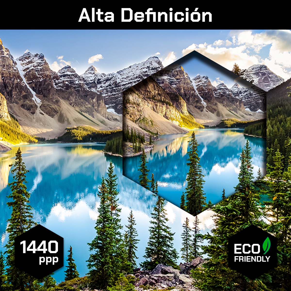 Lago Moraine Atardecer