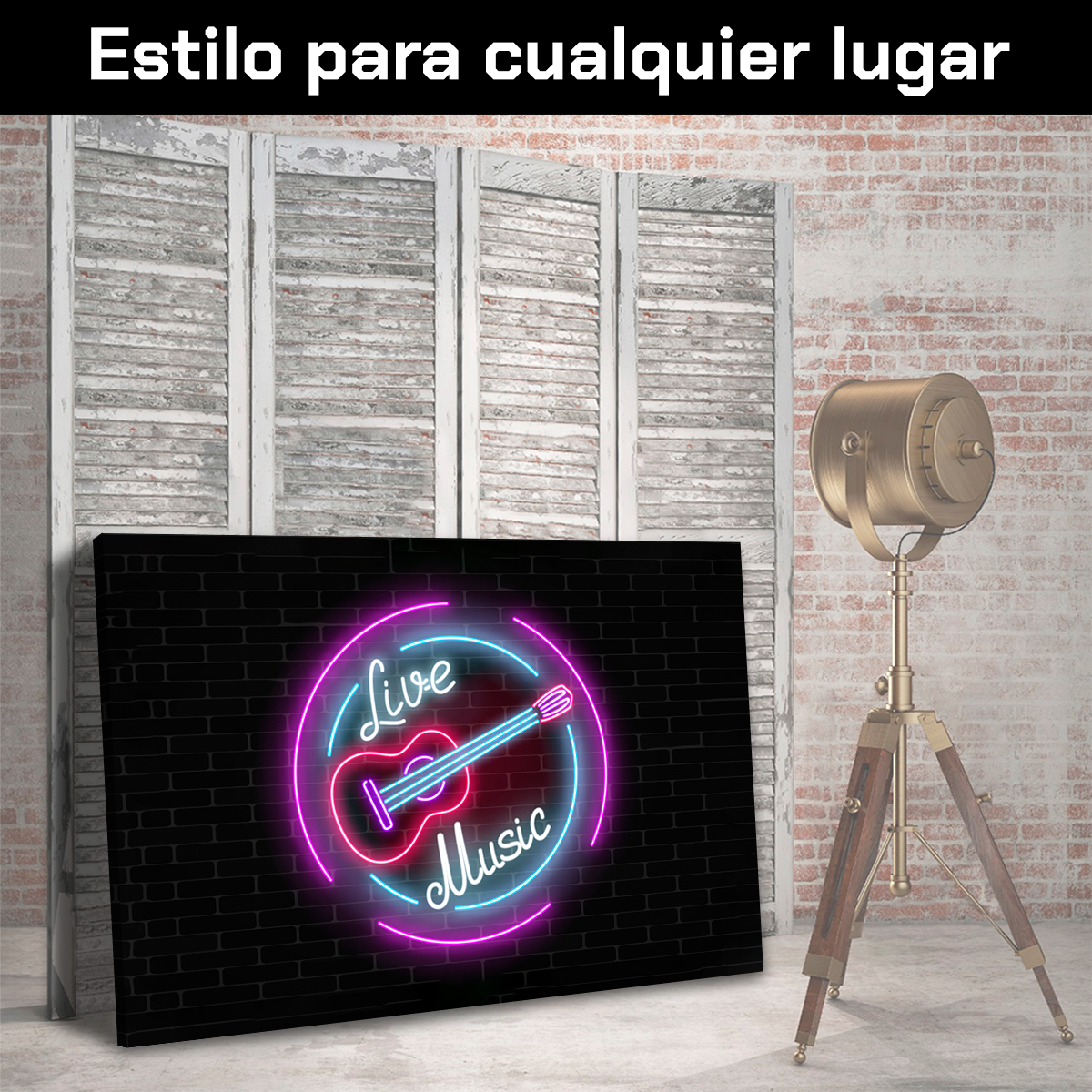 Letrero Neon De Guitarra