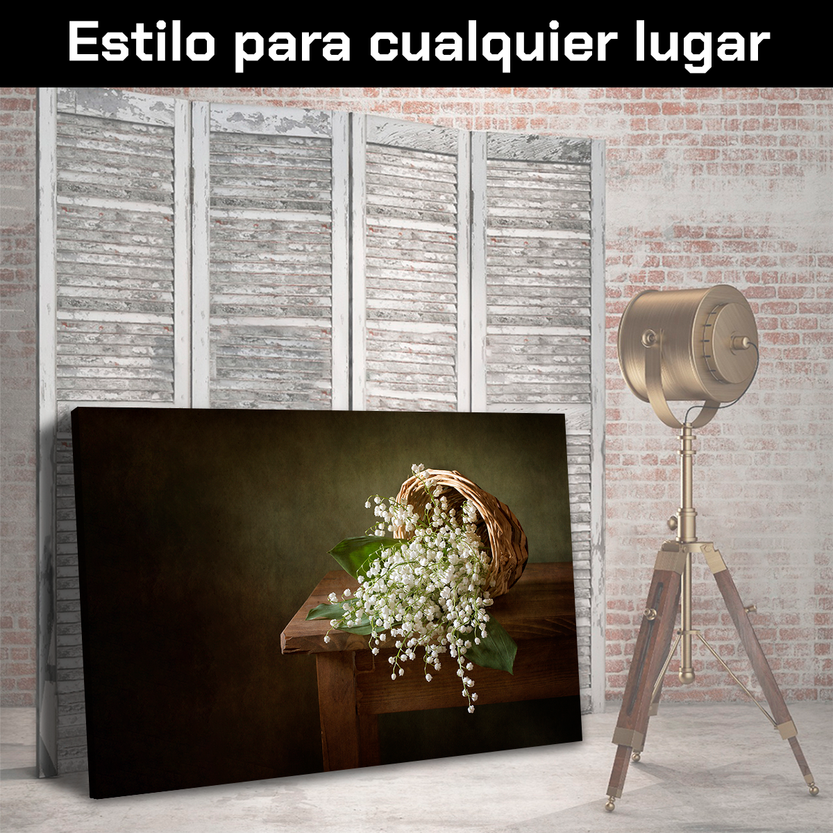 Canasta De Lirios Blancos