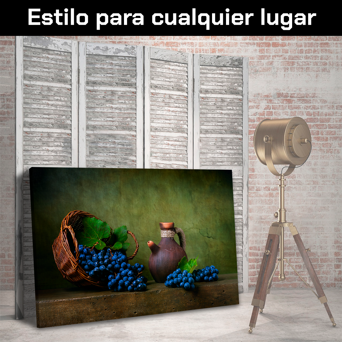 Canasto Con Uvas Moradas