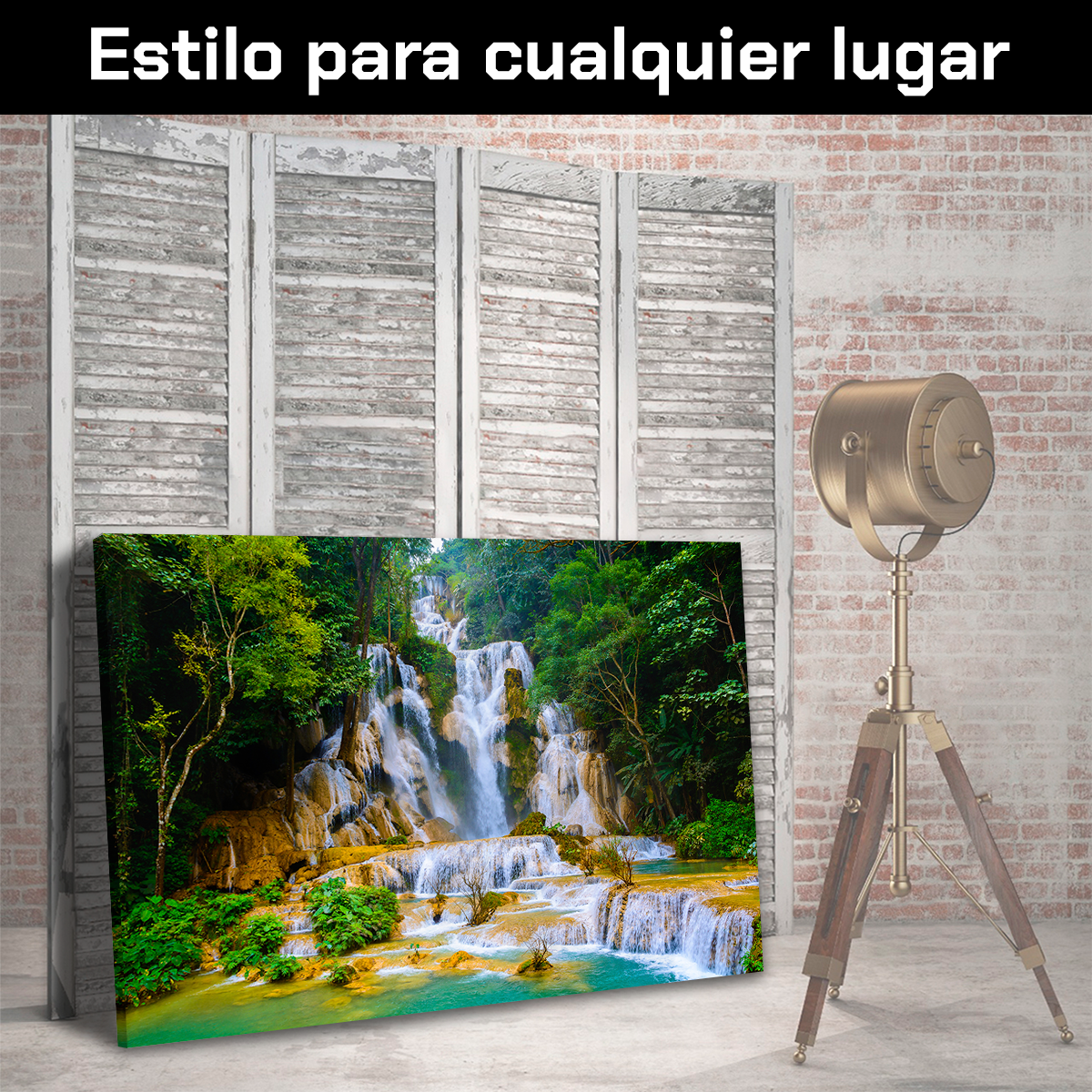 Cascada Triangular Azul