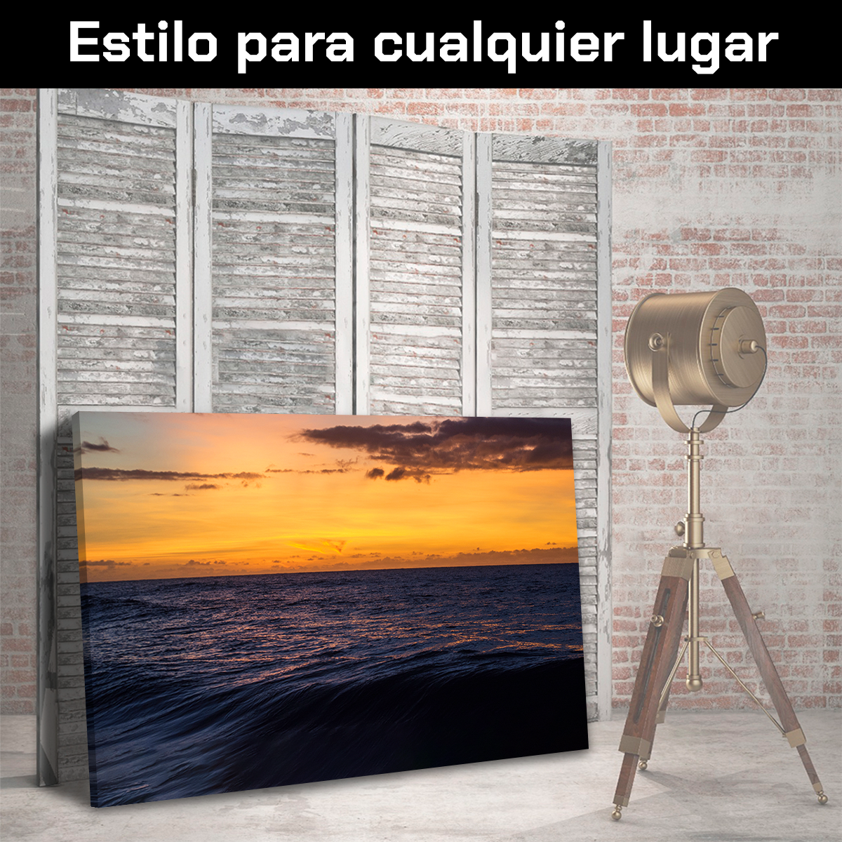 Playa Y Mar En Atardecer