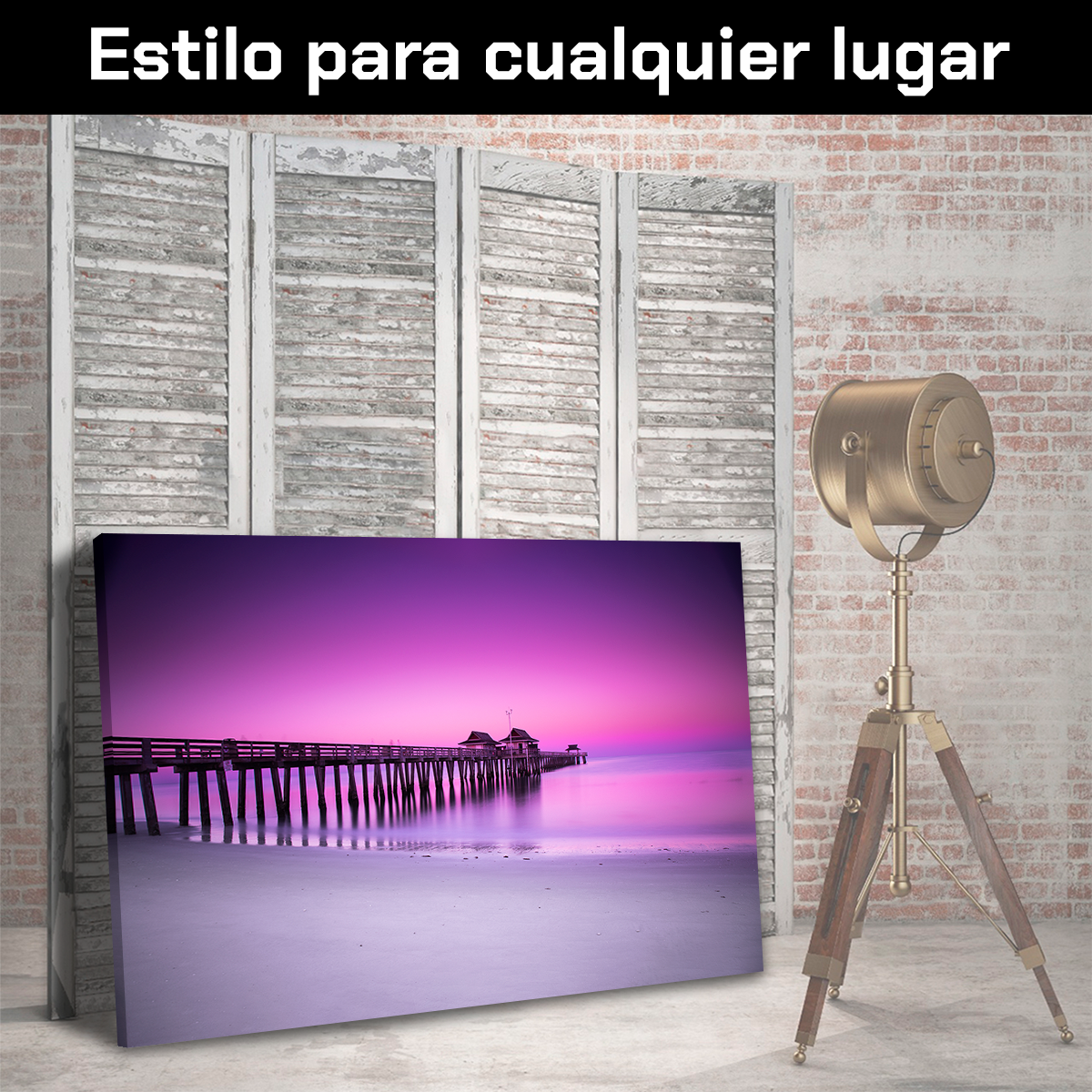 Playa Y Muelle Al Amanecer