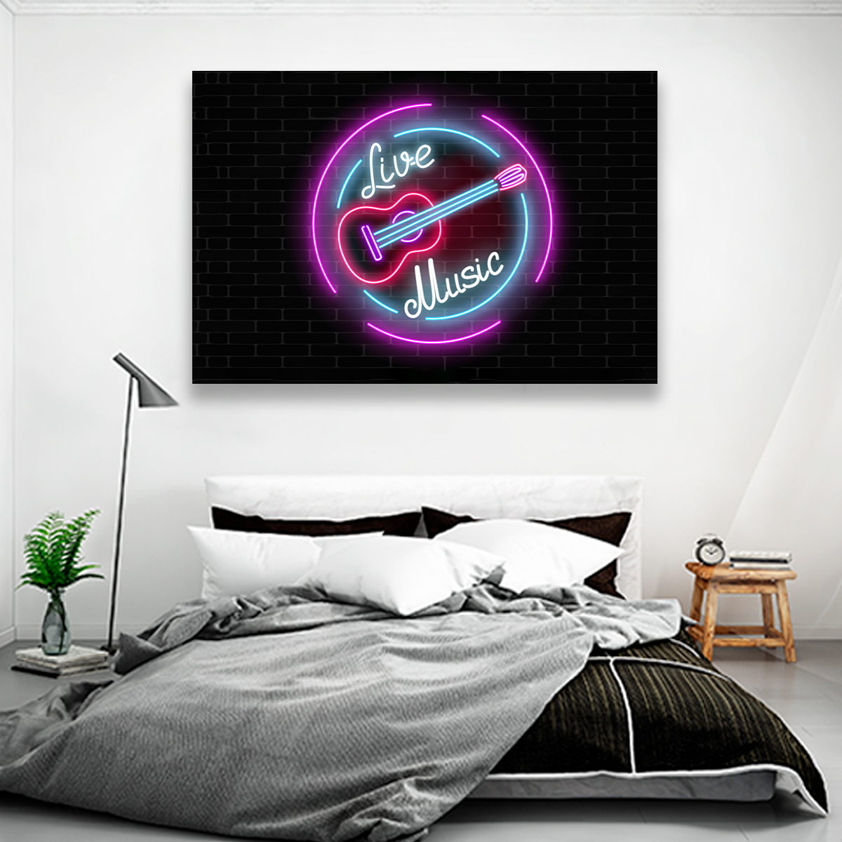 Letrero Neon De Guitarra