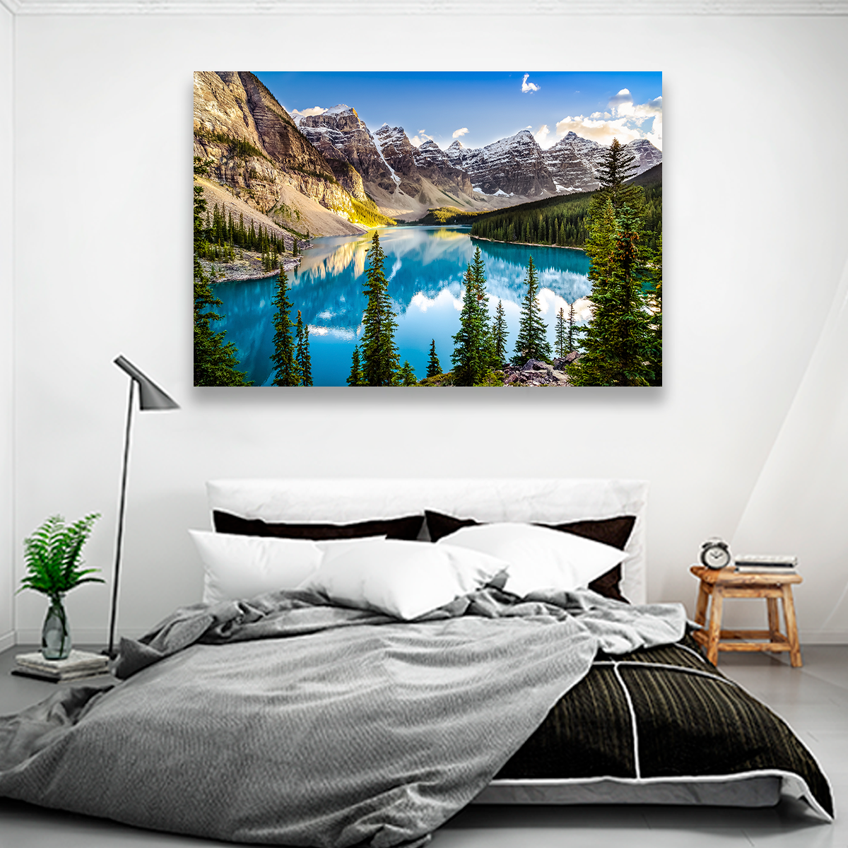 Lago Moraine Atardecer