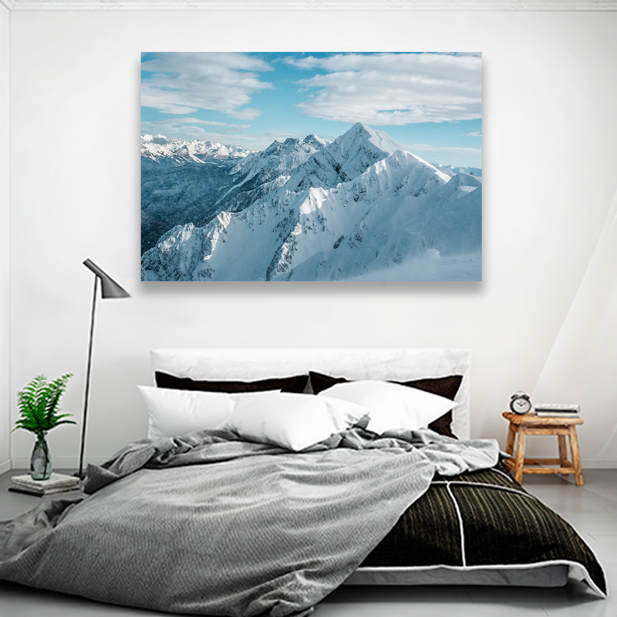 Montañas Invierno Blanco