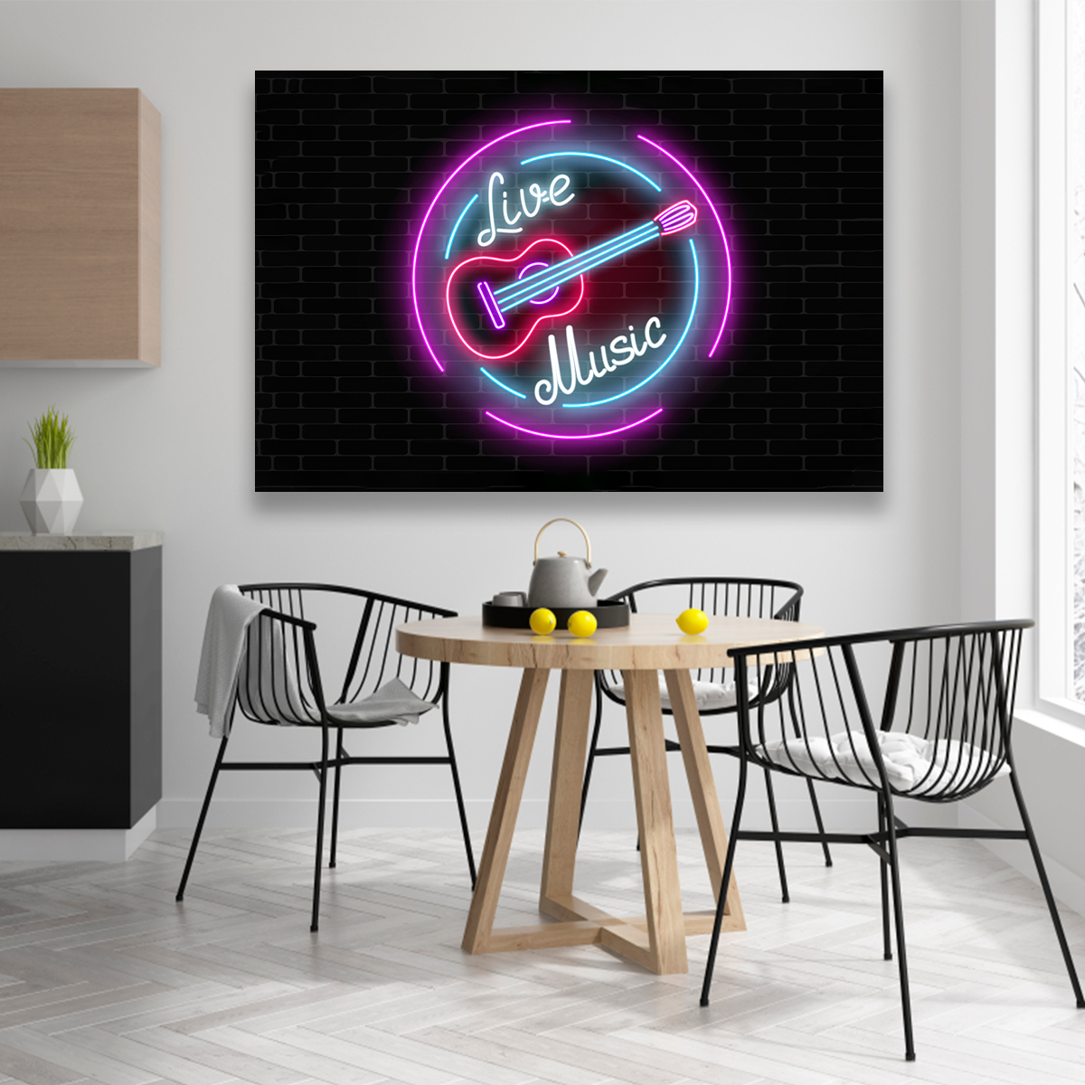 Letrero Neon De Guitarra