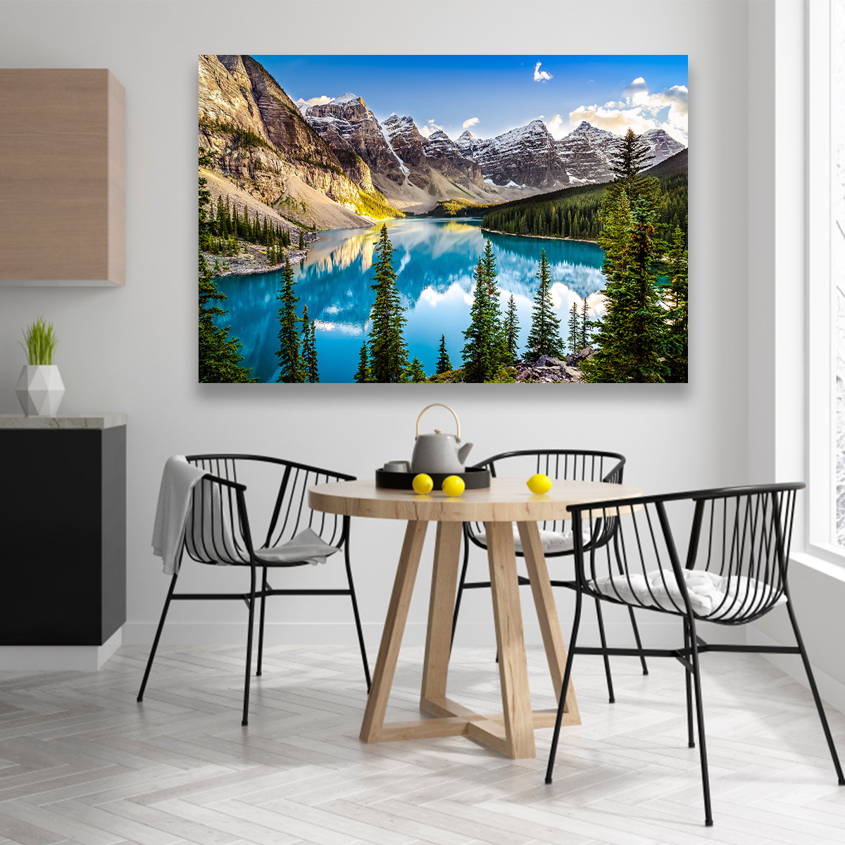 Lago Moraine Atardecer