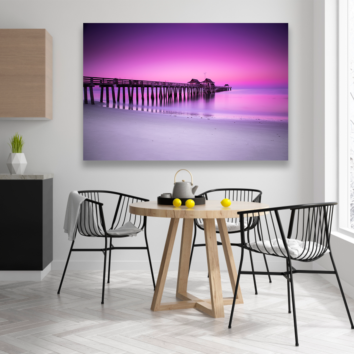 Playa Y Muelle Al Amanecer