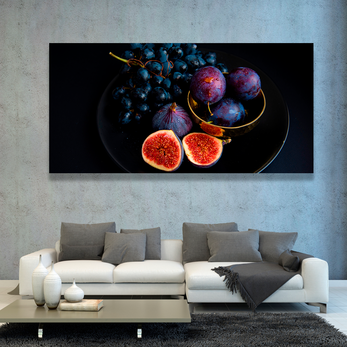 Higos Ciruelas Y Uvas