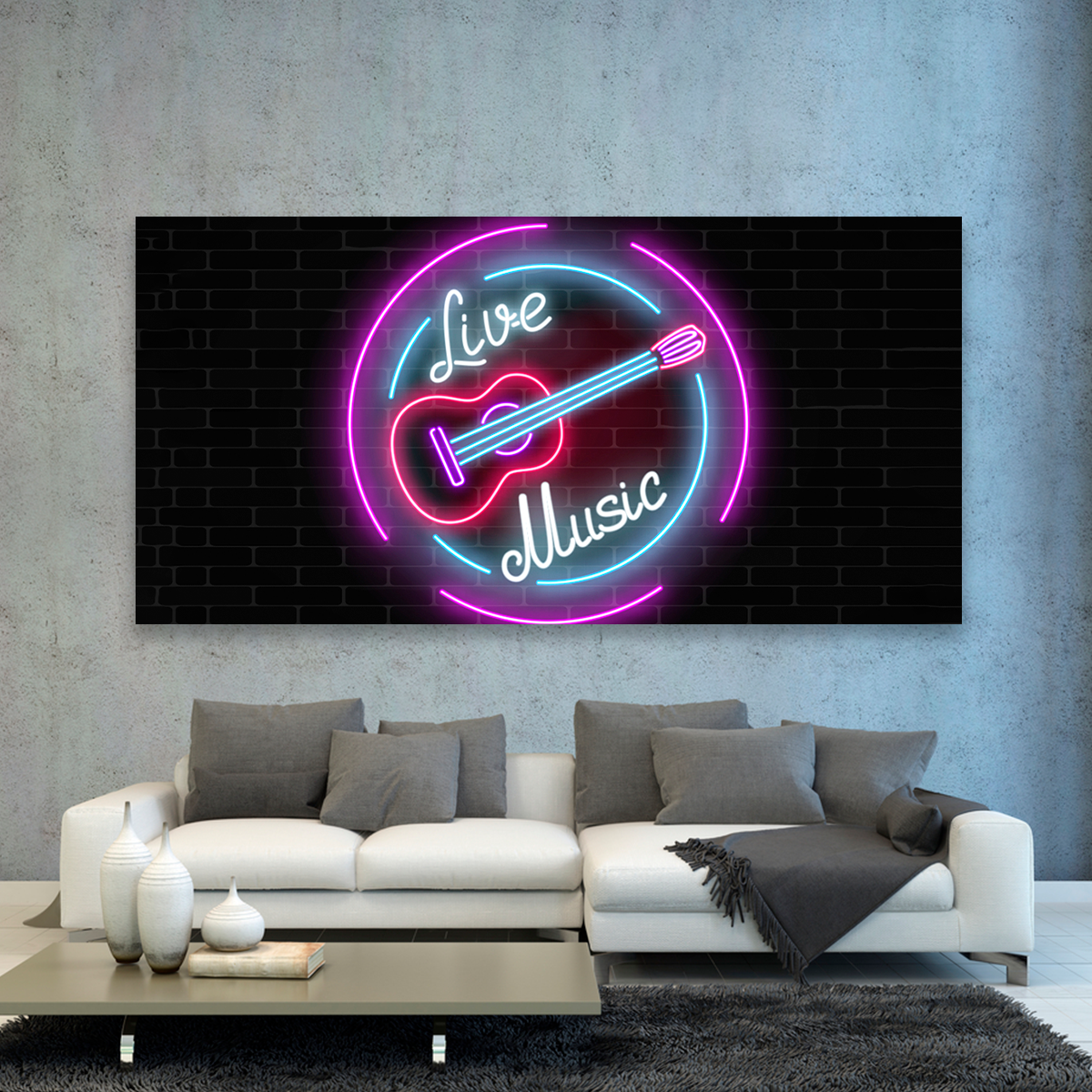 Letrero Neon De Guitarra