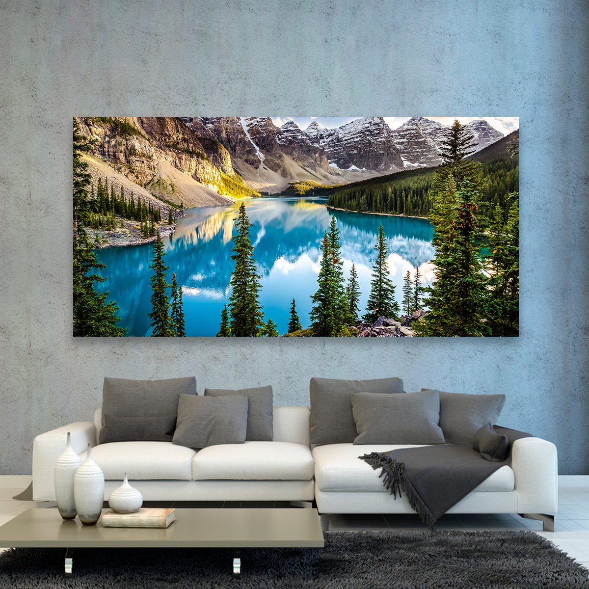 Lago Moraine Atardecer