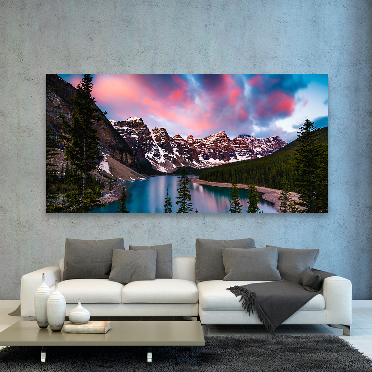 Lago Moraine Lindo Cielo