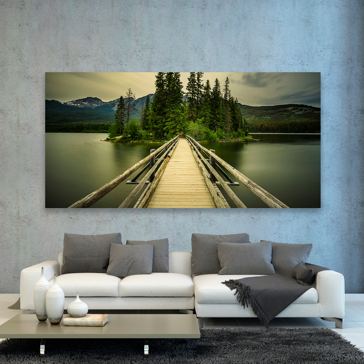 Lago Muelle En Verdes