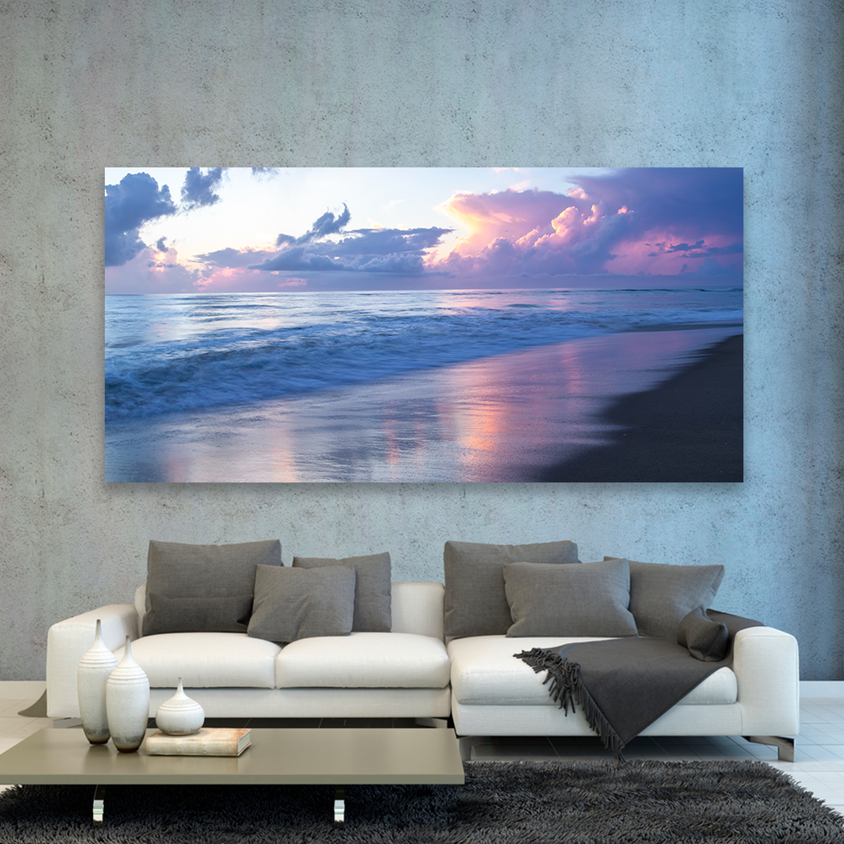 Playa Y Mar Al Amanecer