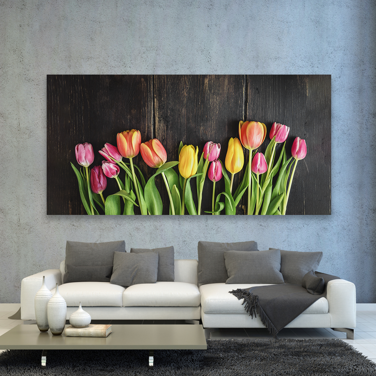 Tulipanes Madera