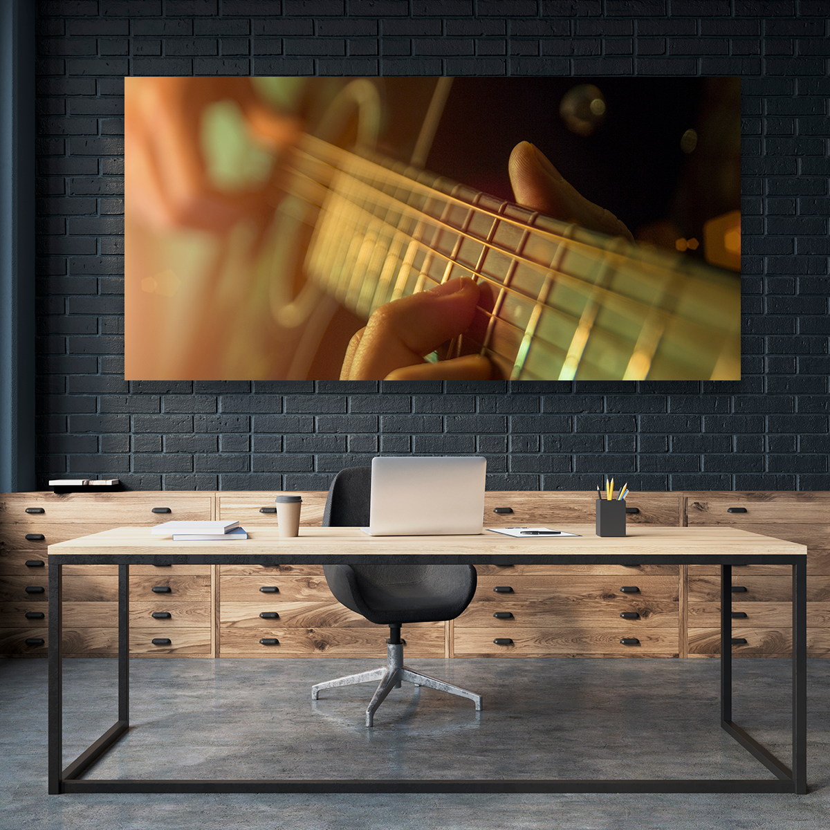 Guitarrista Con Acustica