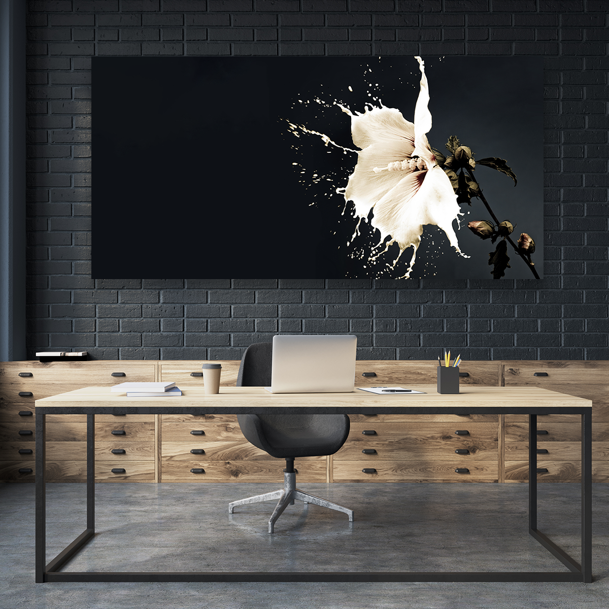 Flor Blanca de Pintura