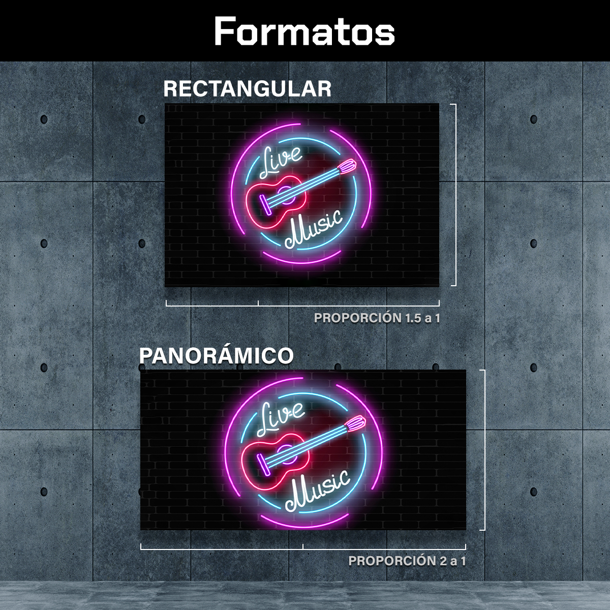 Letrero Neon De Guitarra