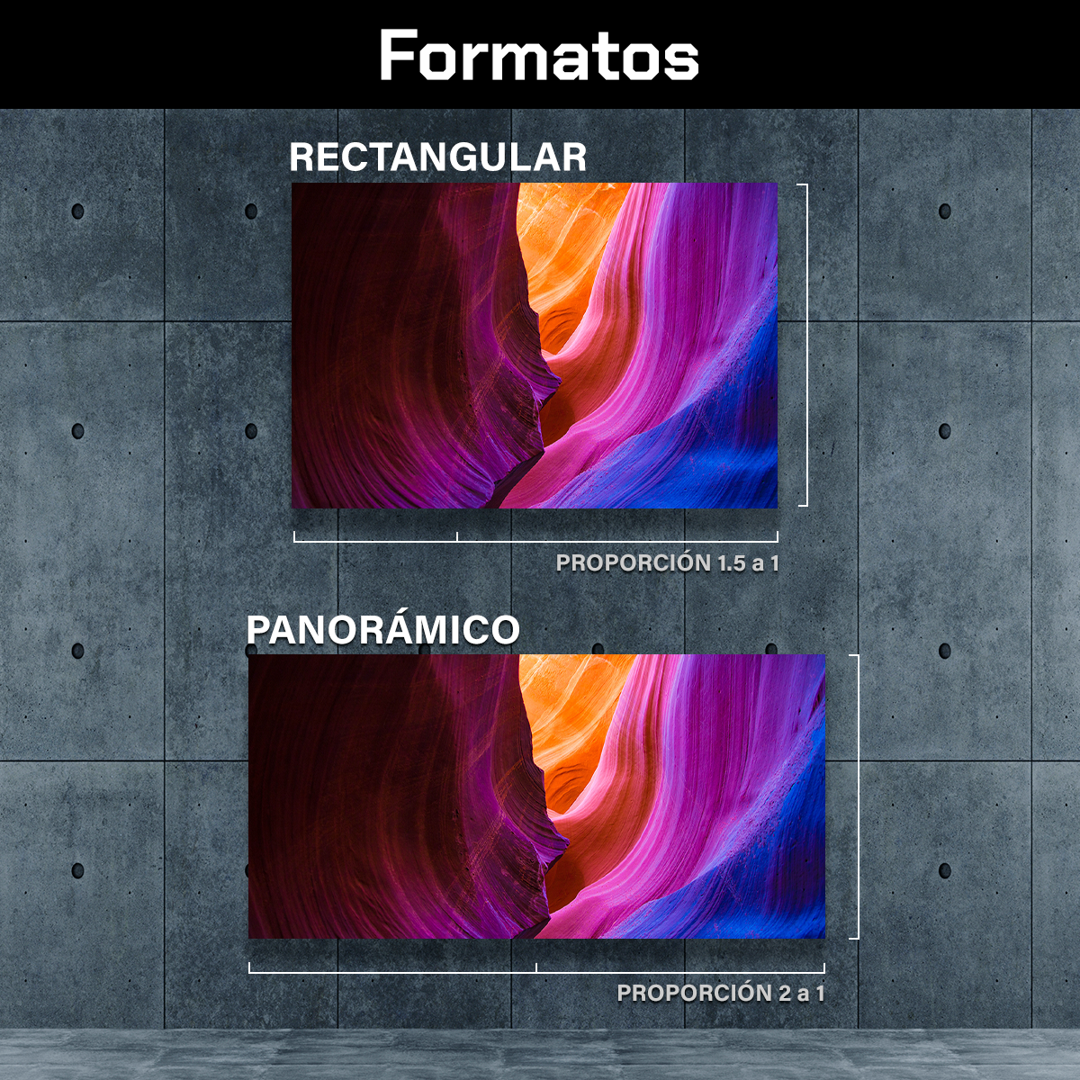 Cañones Curvas Moradas