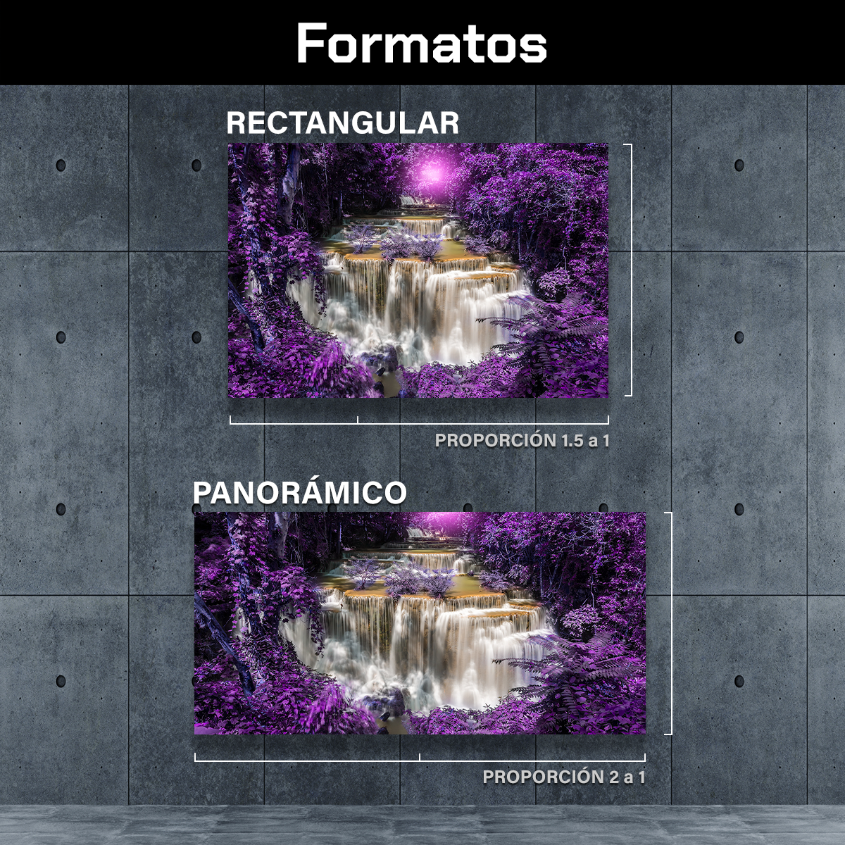 Cascada En Morado
