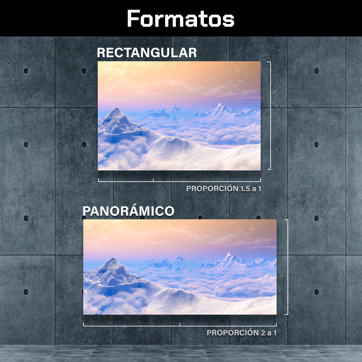 Montañas Bajo La Nieve