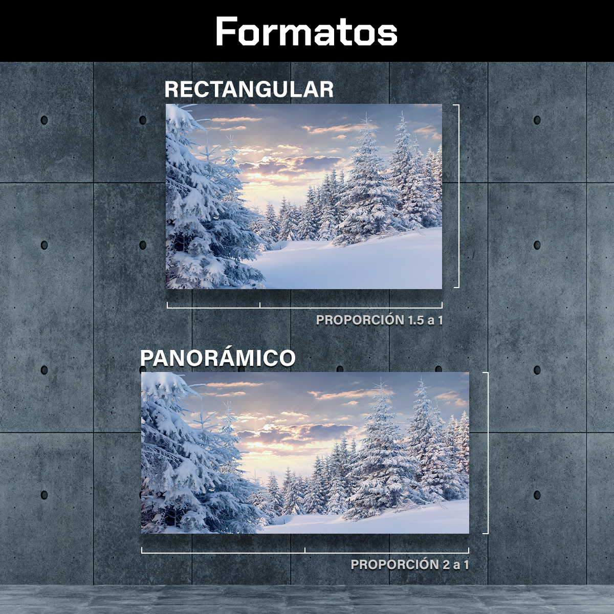 Montañas Invierno y Sol