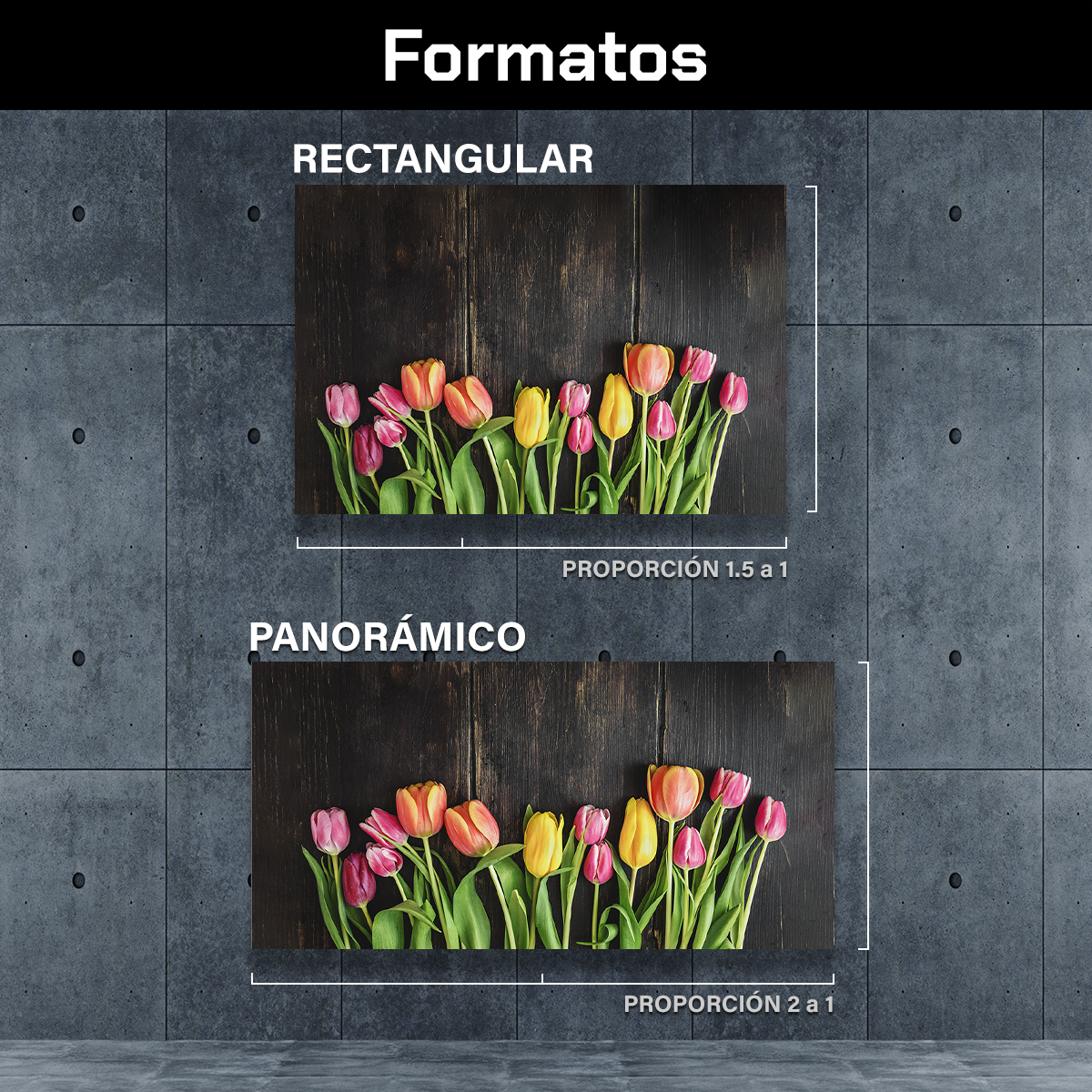 Tulipanes Madera