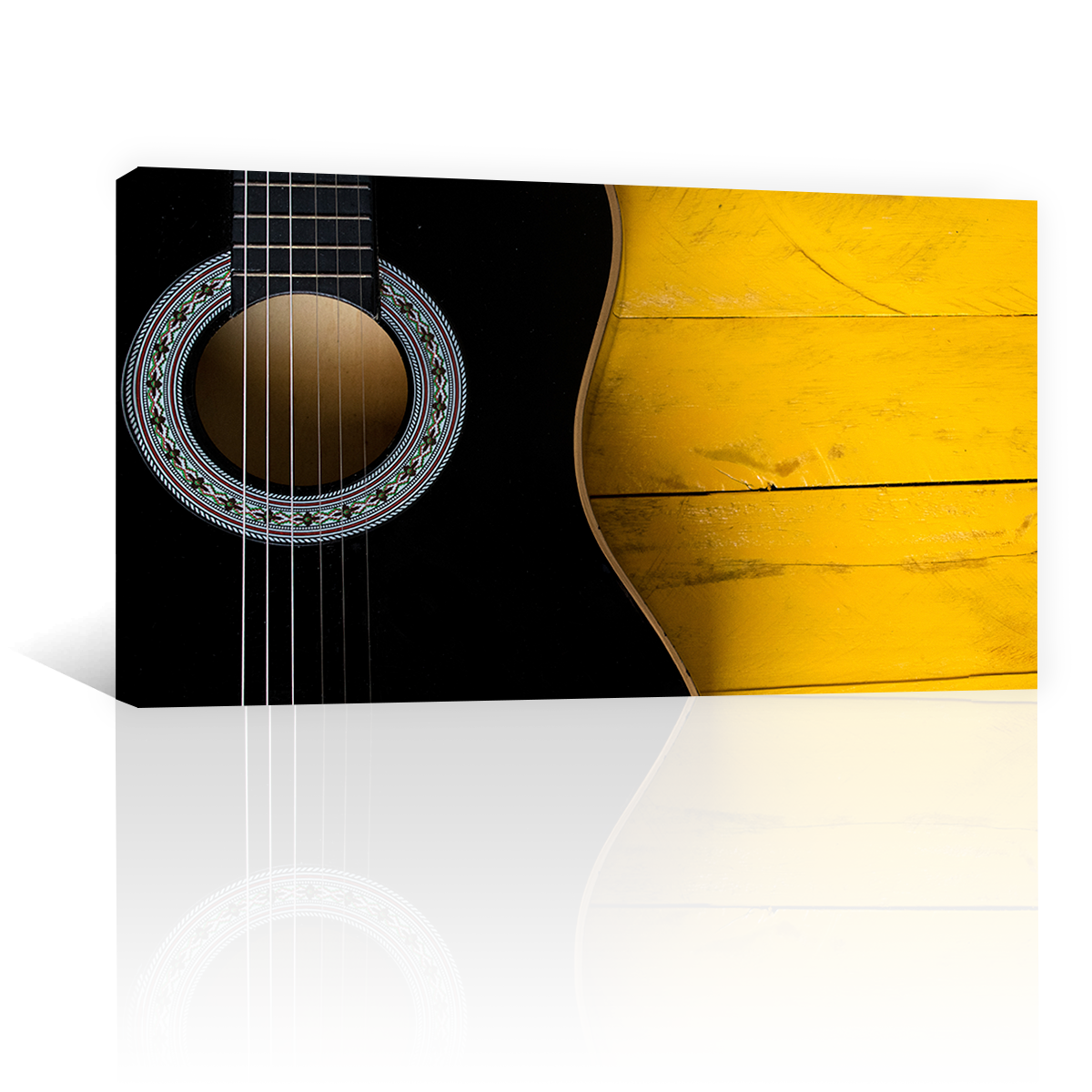 Guitarra Acustica En Negro