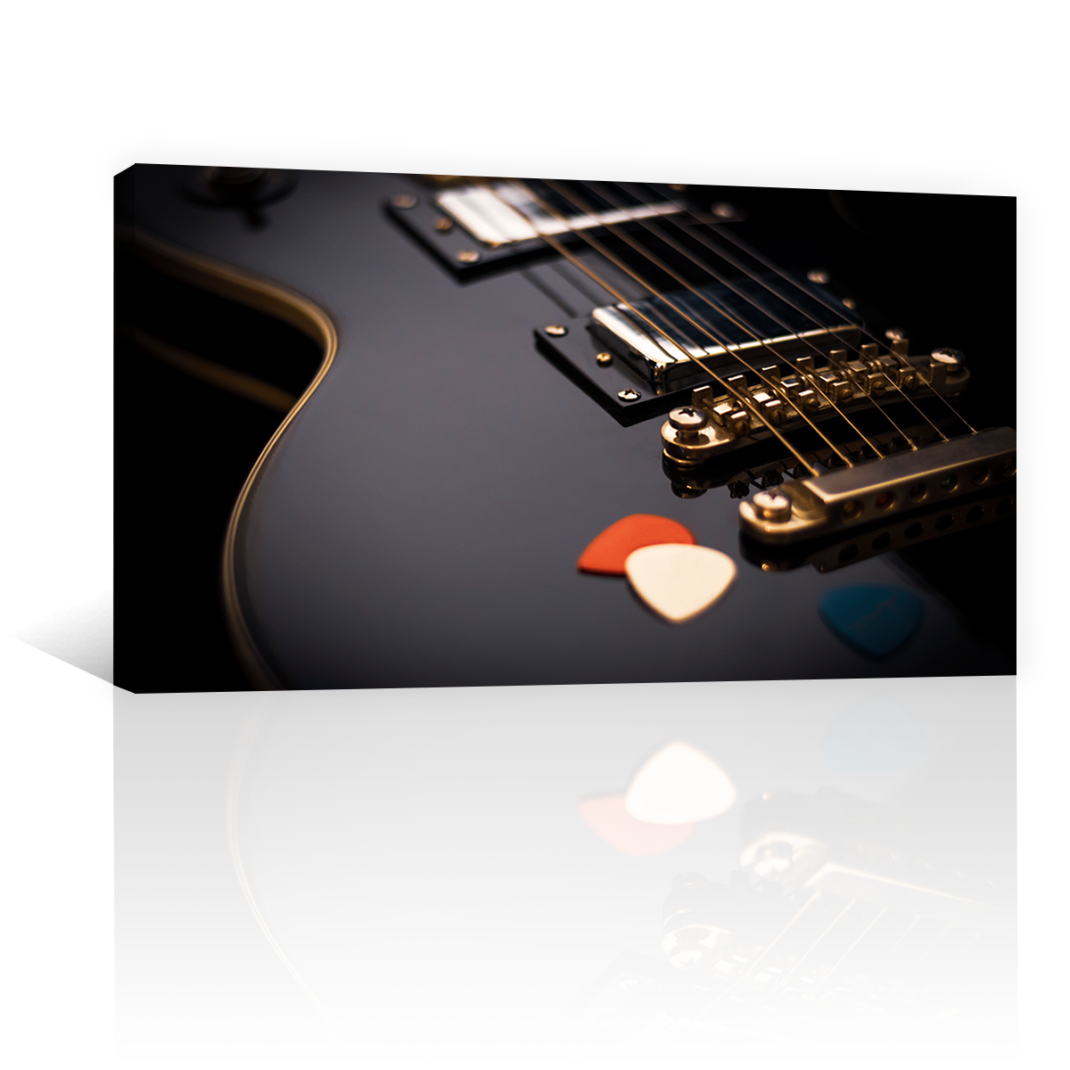 Guitarra Electrica En Negro