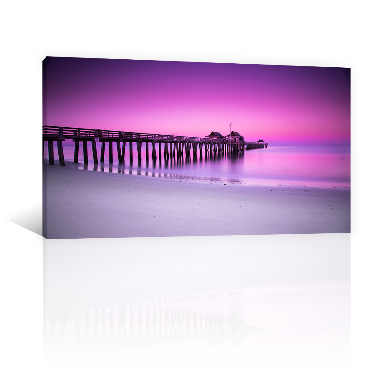 Playa Y Muelle Al Amanecer