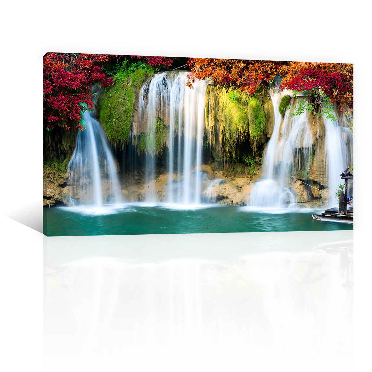 Cascada Arboles Colores