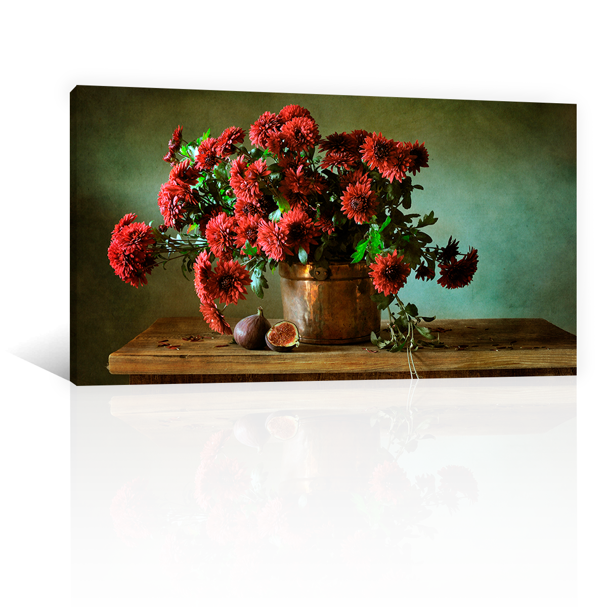 Flores Rojas De Otoño