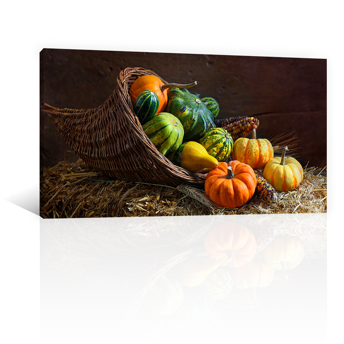 Canasto Con Calabazas