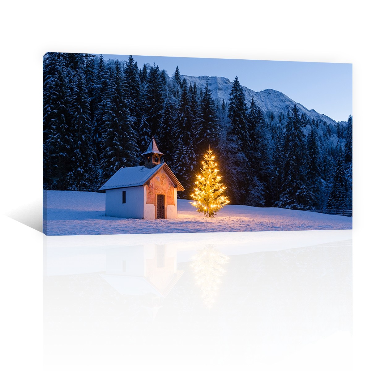 Montañas Cabaña Navidad