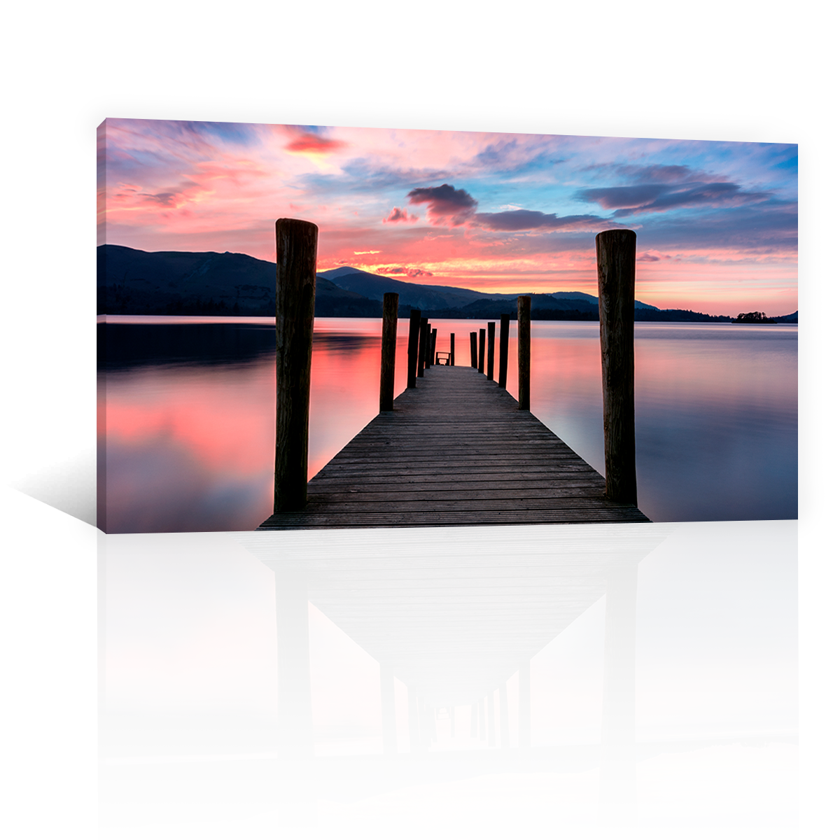 Lago Atardecer Vibrante