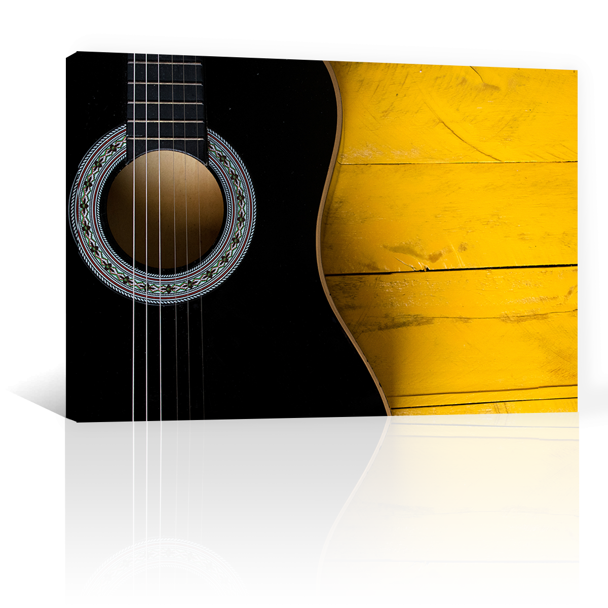 Guitarra Acustica En Negro