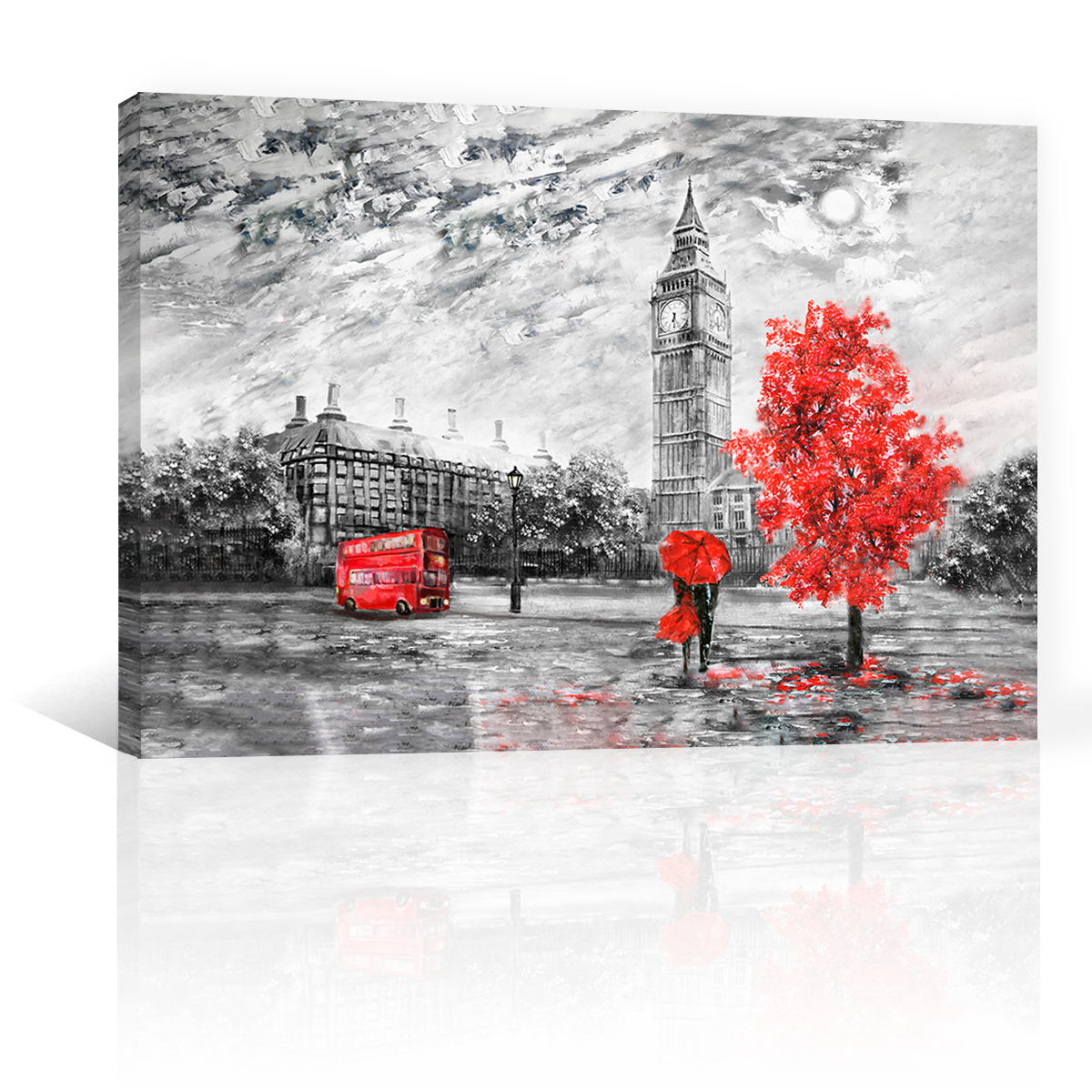 Londres Gris Y Rojo