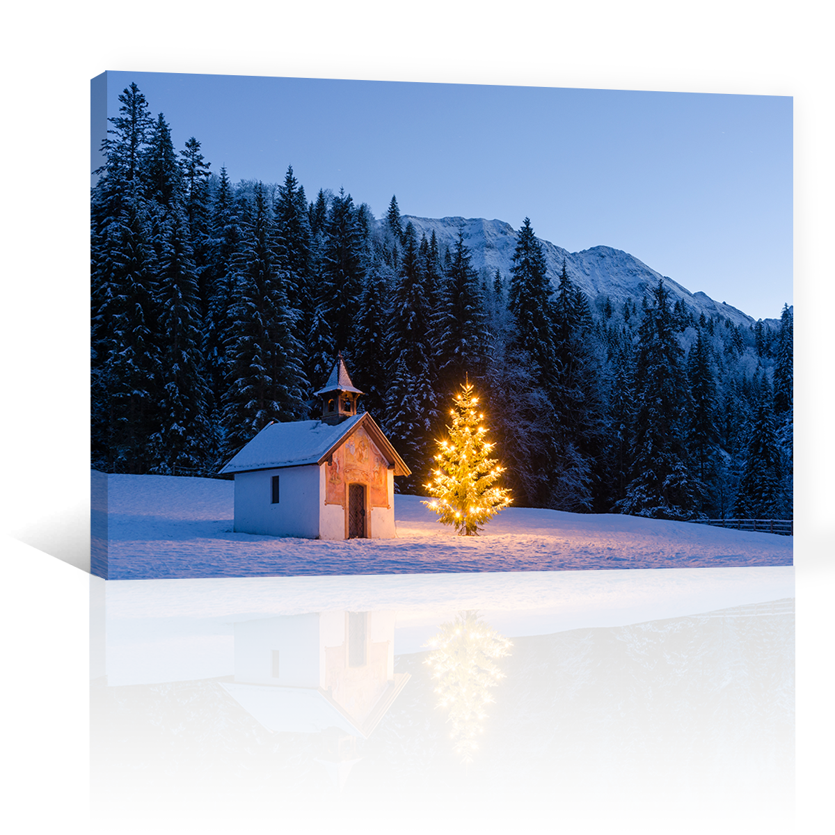 Montañas Cabaña Navidad