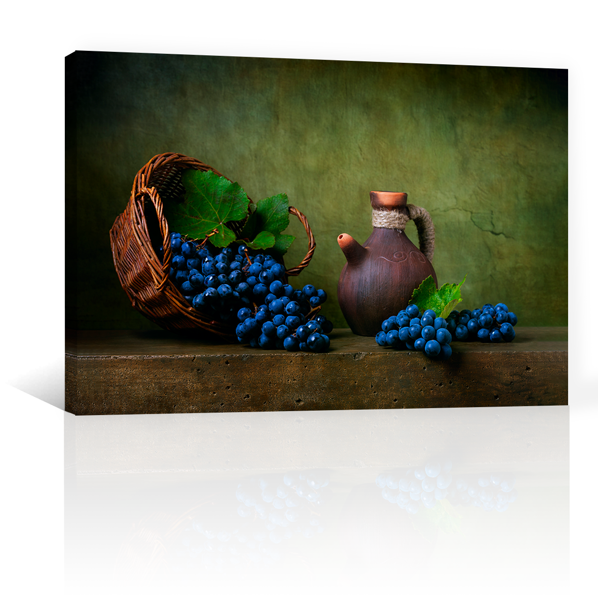 Canasto Con Uvas Moradas