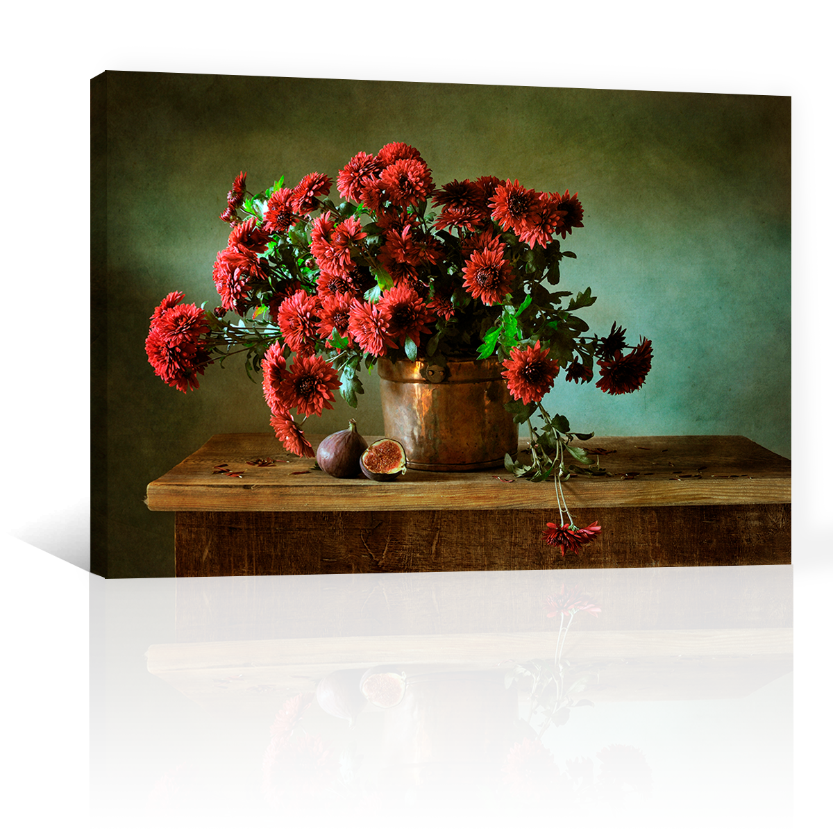 Flores Rojas De Otoño