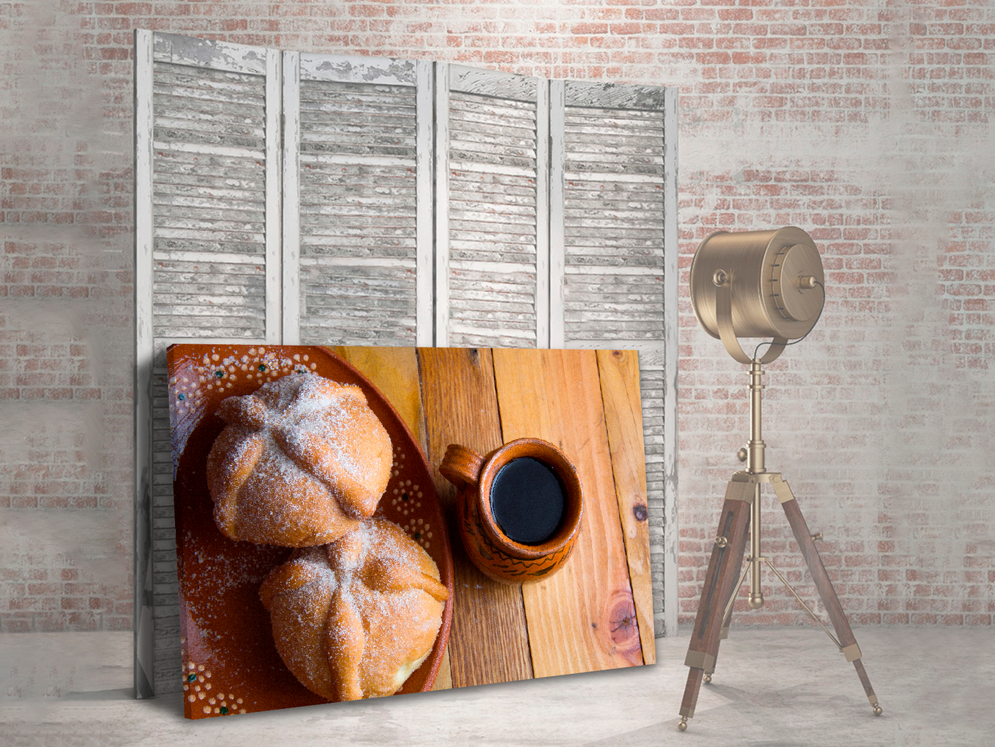 Pan de muerto con café