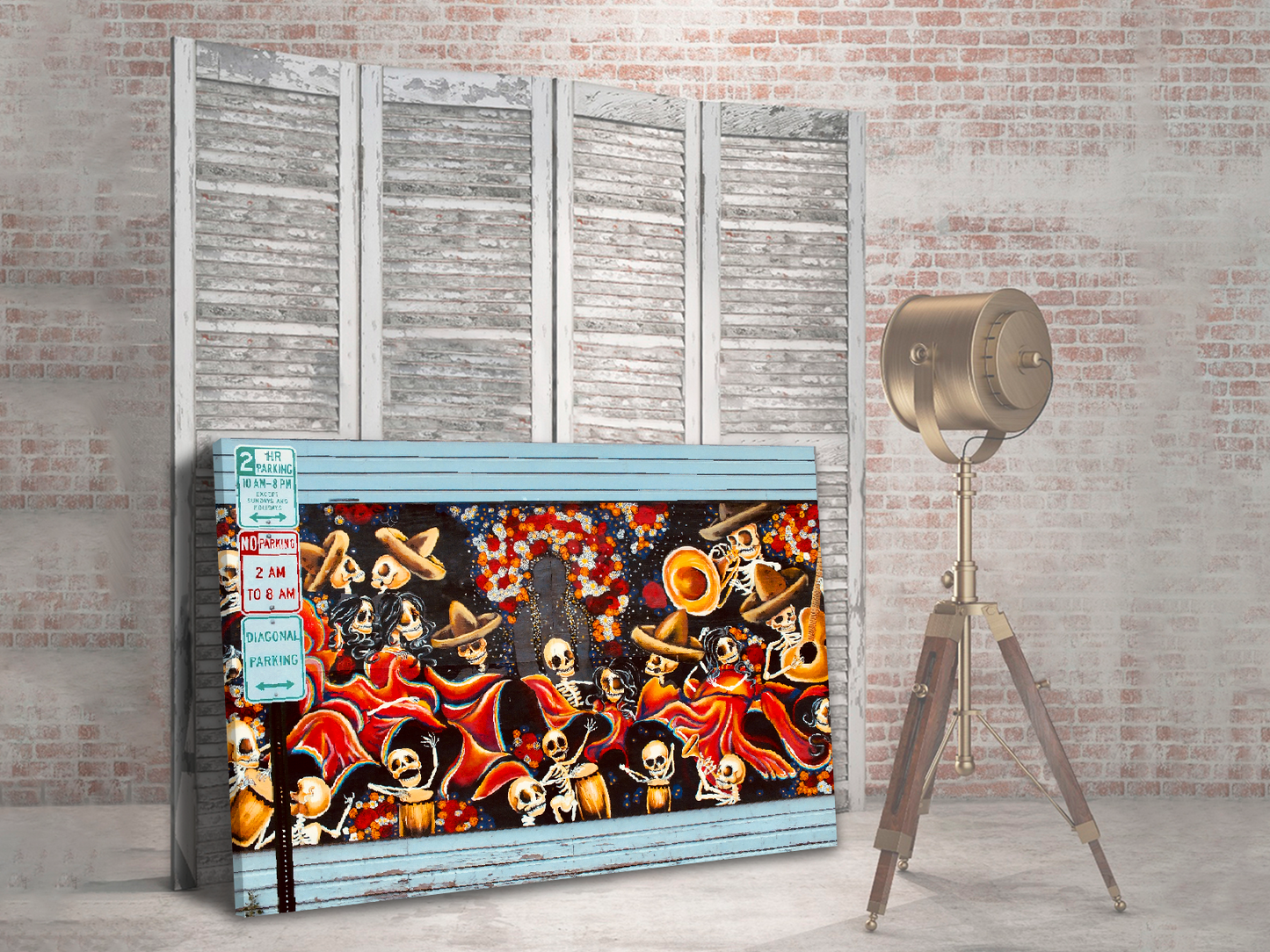 Mural día de muertos