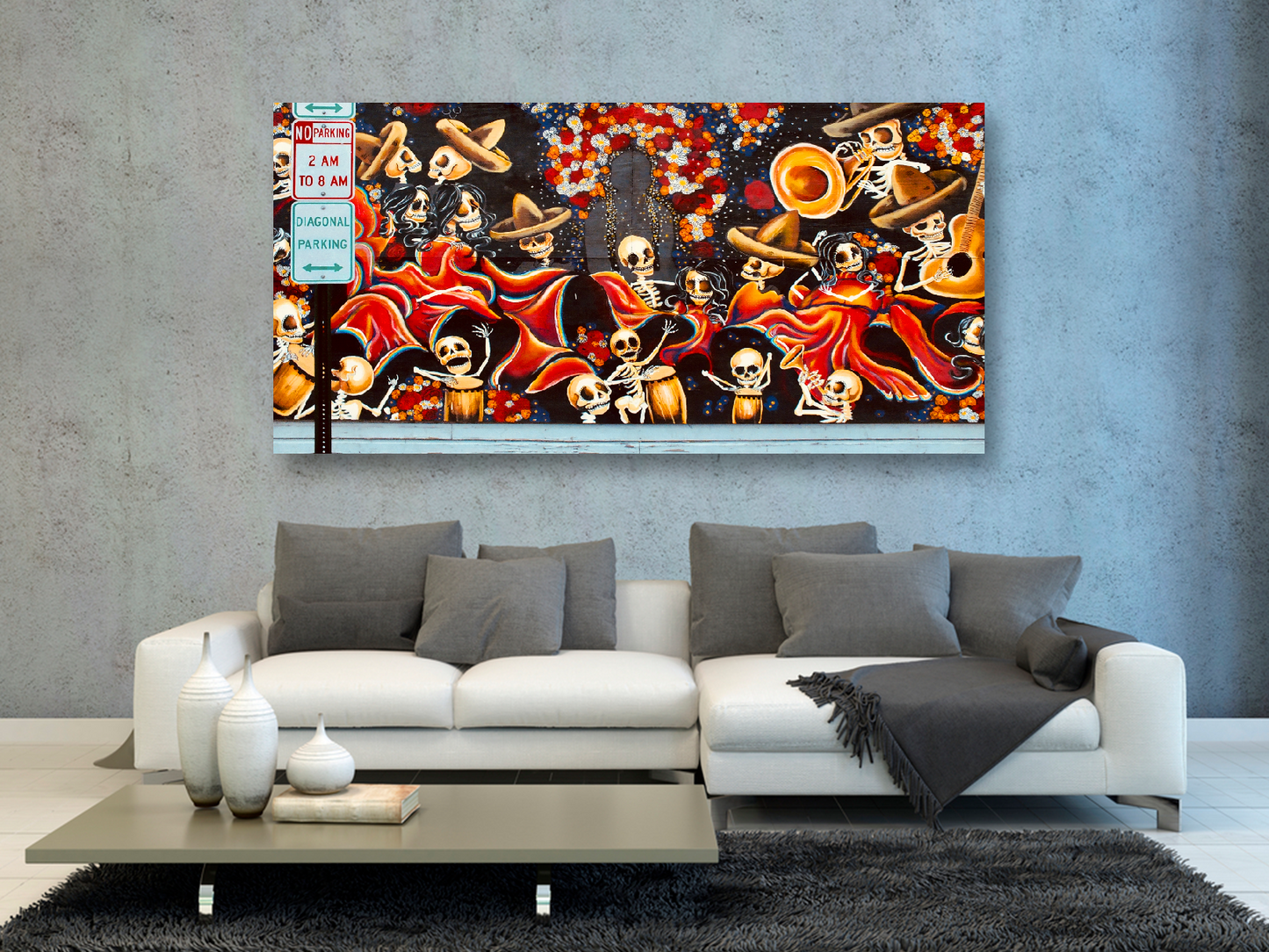 Mural día de muertos