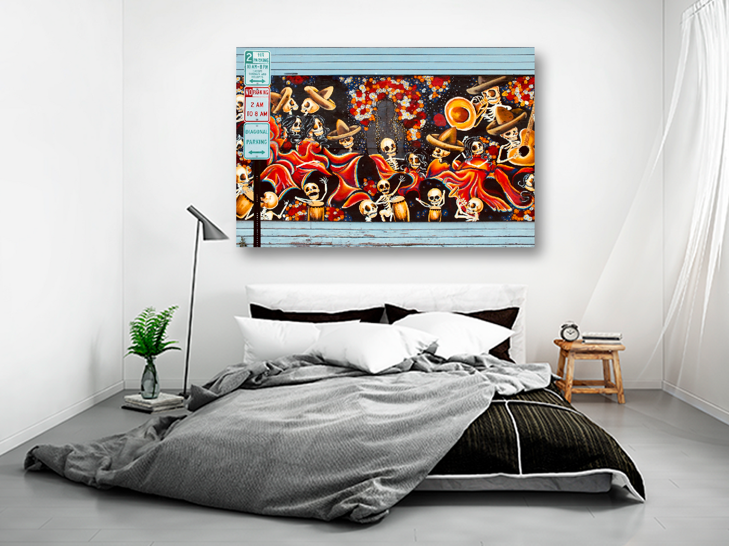 Mural día de muertos
